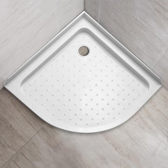 1000x1000mm Round Shower Tray Center/Corner Waste